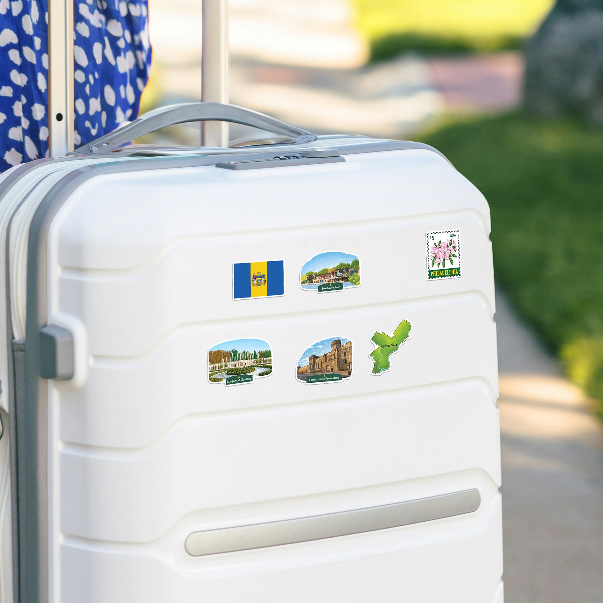 Artistic Philadelphia Travel Stickers (28pcs)