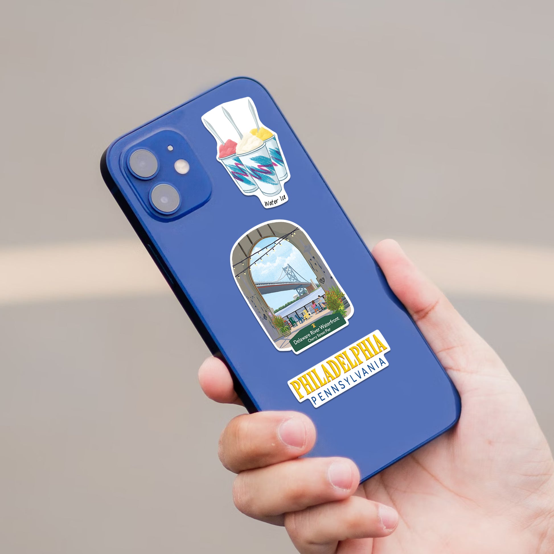 Artistic Philadelphia Travel Stickers (28pcs)