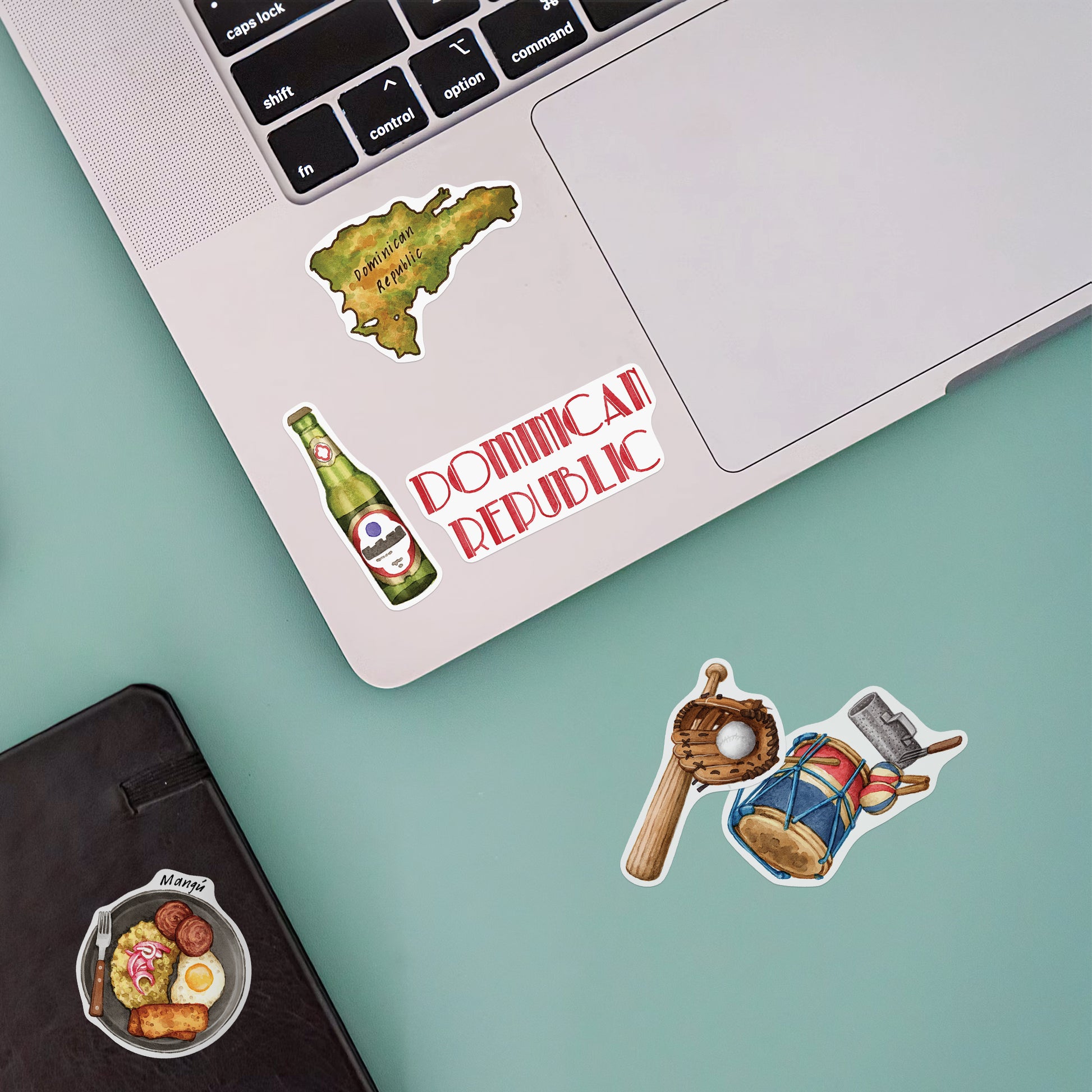 Tropical Dominican Republic Travel Stickers (28pcs)