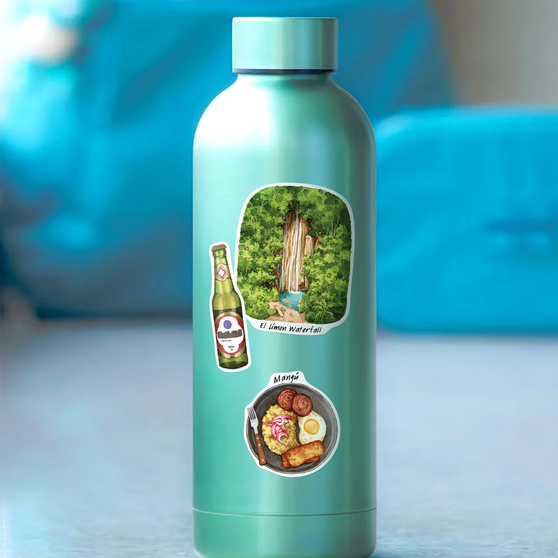 Tropical Dominican Republic Travel Stickers (28pcs)