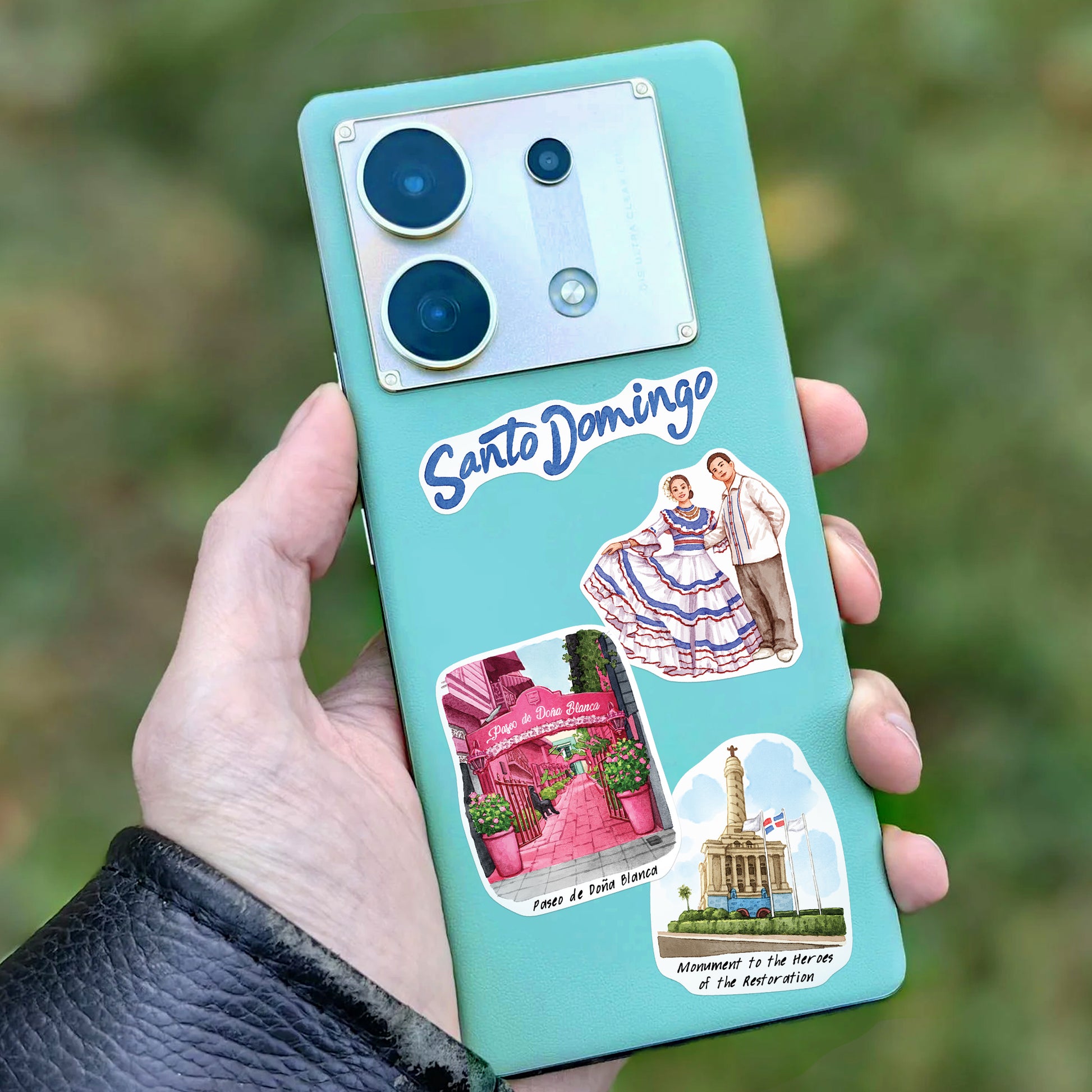 Tropical Dominican Republic Travel Stickers (28pcs)