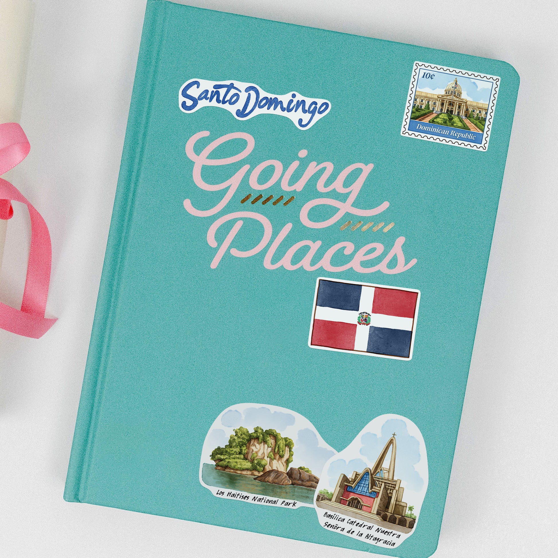 Tropical Dominican Republic Travel Stickers (28pcs)