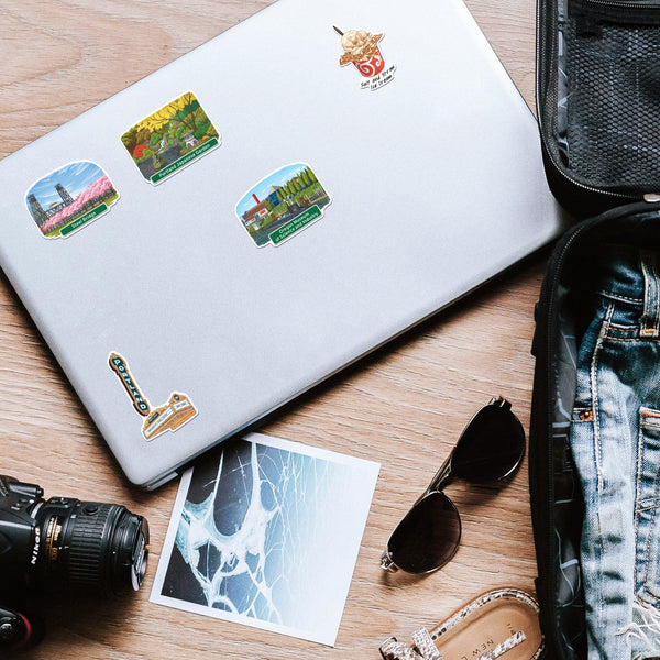 Hipster Portland Travel Stickers (28pcs)