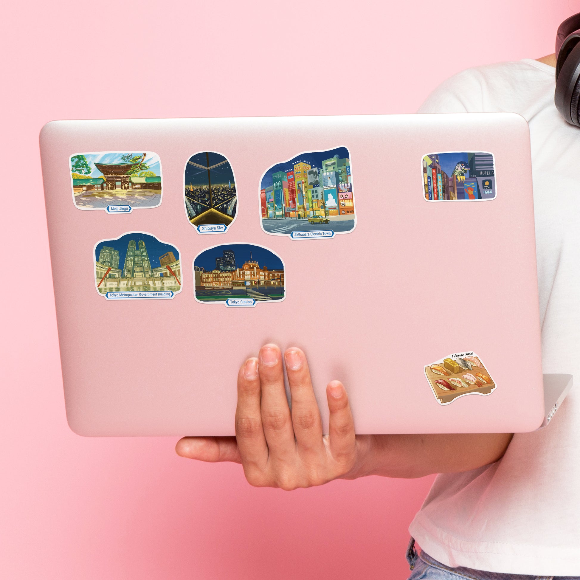 Buzzing Tokyo Travel Stickers (28pcs)