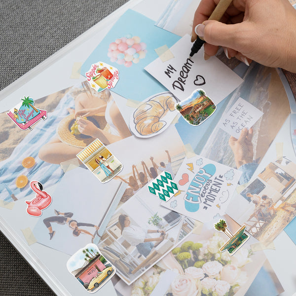 Rustic Palm Springs Travel Stickers (28pcs)
