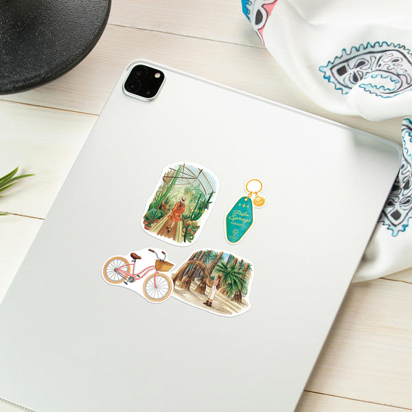 Rustic Palm Springs Travel Stickers (28pcs)
