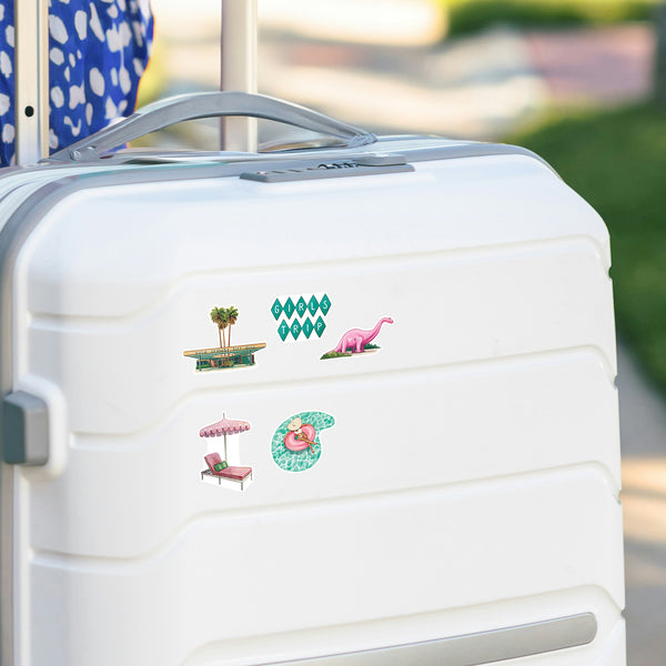 Rustic Palm Springs Travel Stickers (28pcs)