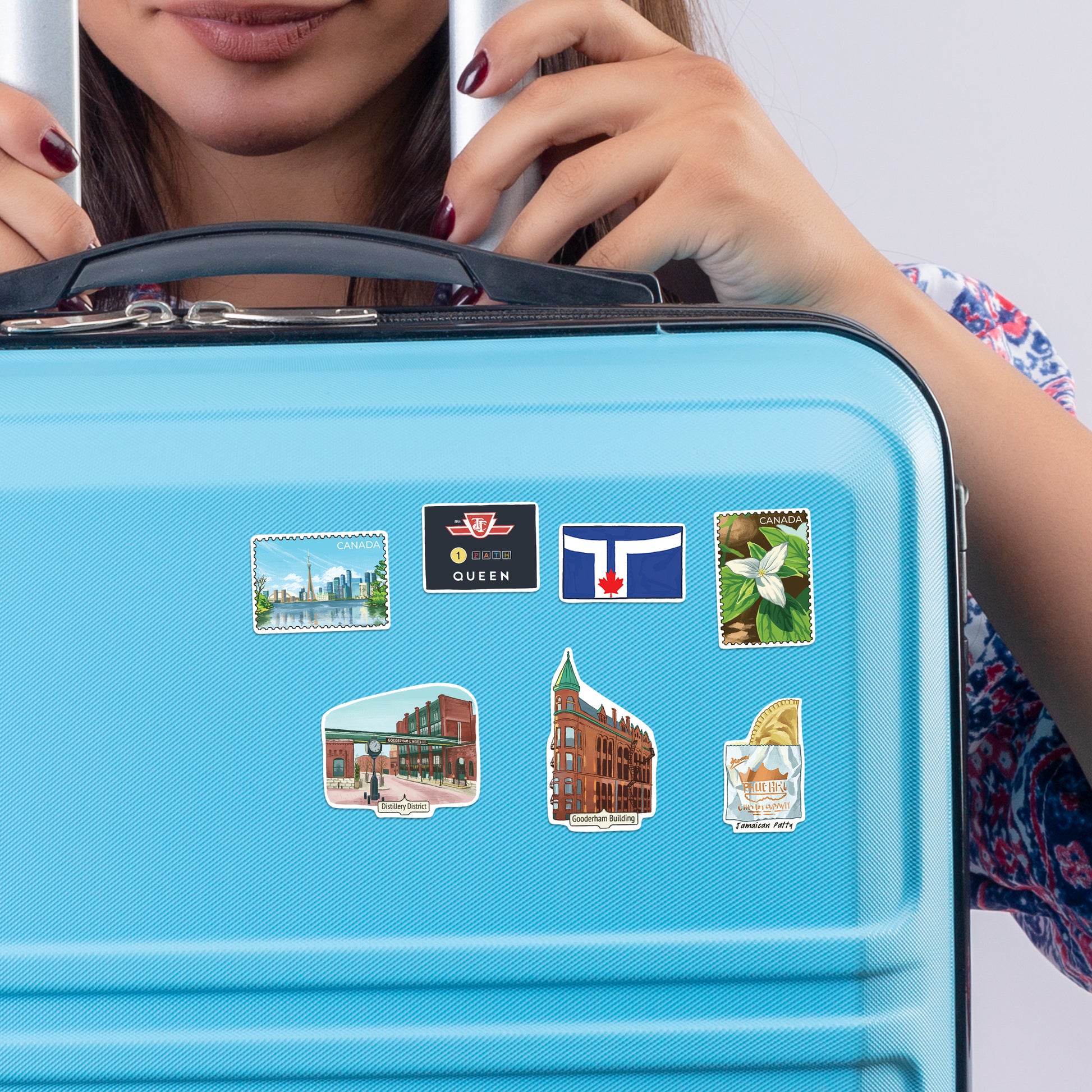 Trendy Toronto Travel Stickers (28pcs)