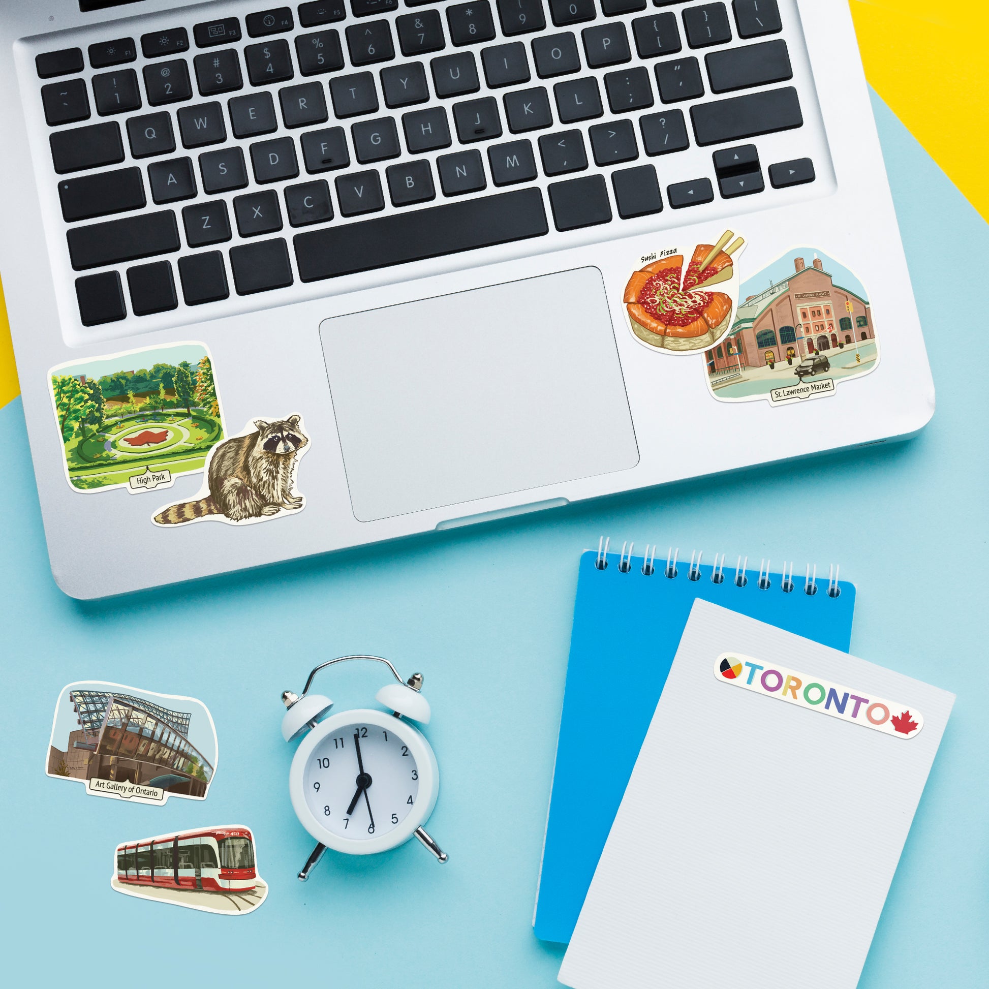 Trendy Toronto Travel Stickers (28pcs)