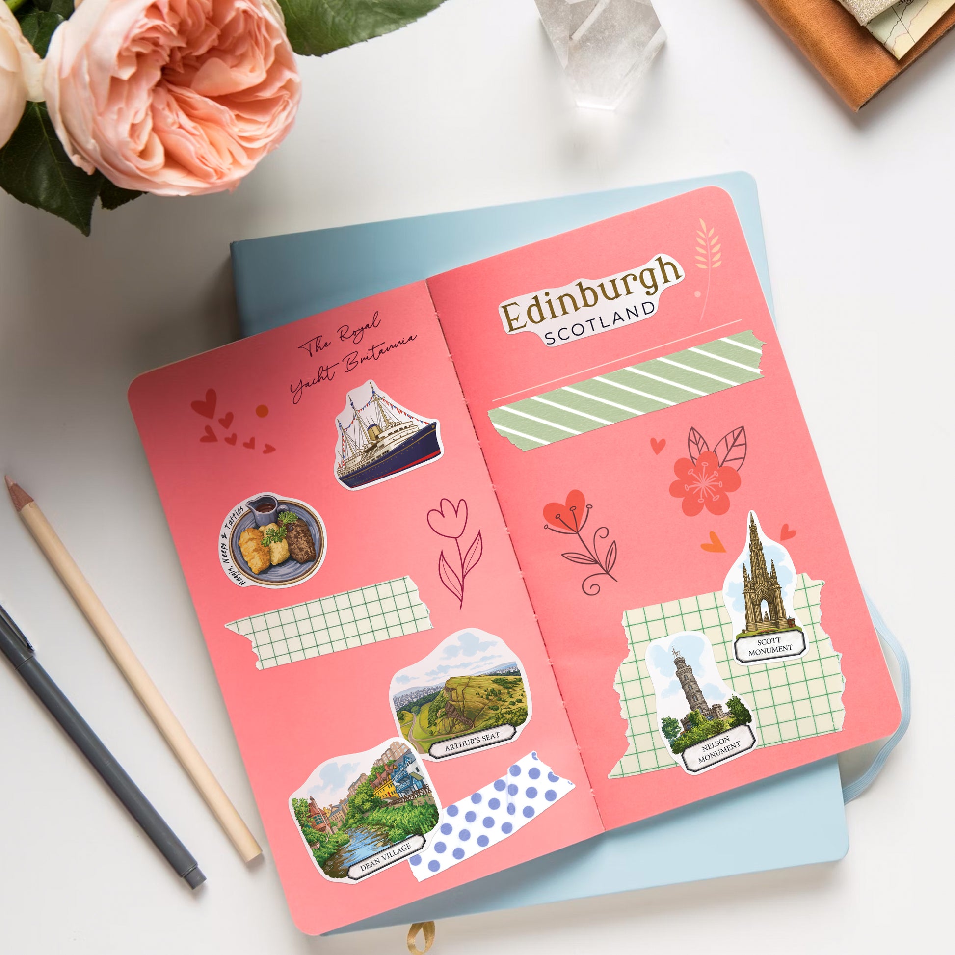 Enchanted Edinburgh Travel Stickers (28pcs)