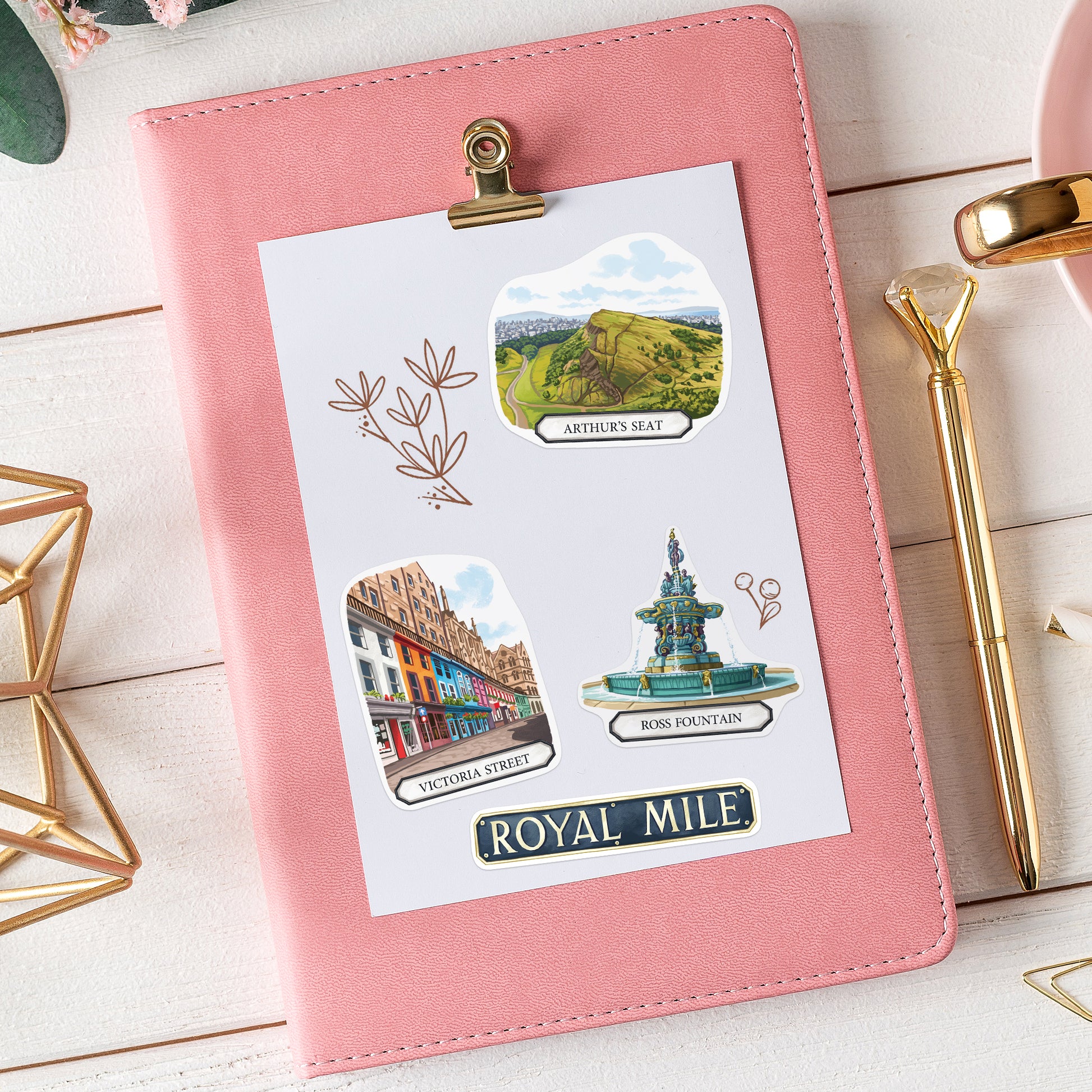 Enchanted Edinburgh Travel Stickers (28pcs)