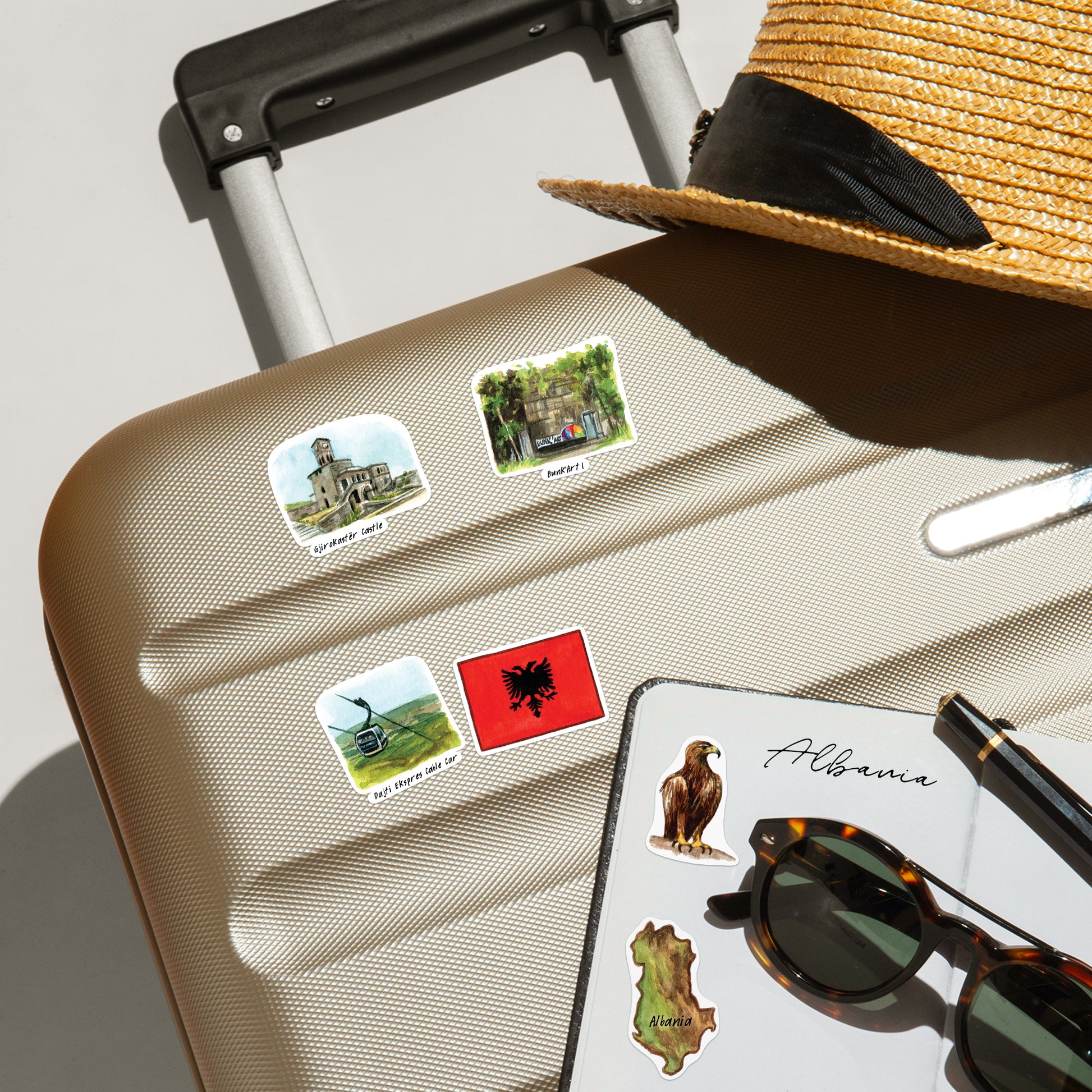 Adventurous Albania Travel Stickers (28pcs)