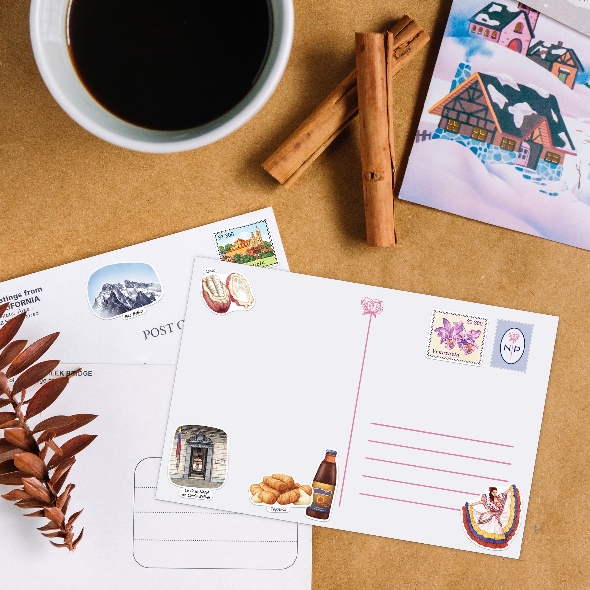 Vibrant Venezuela Travel Stickers (28pcs)