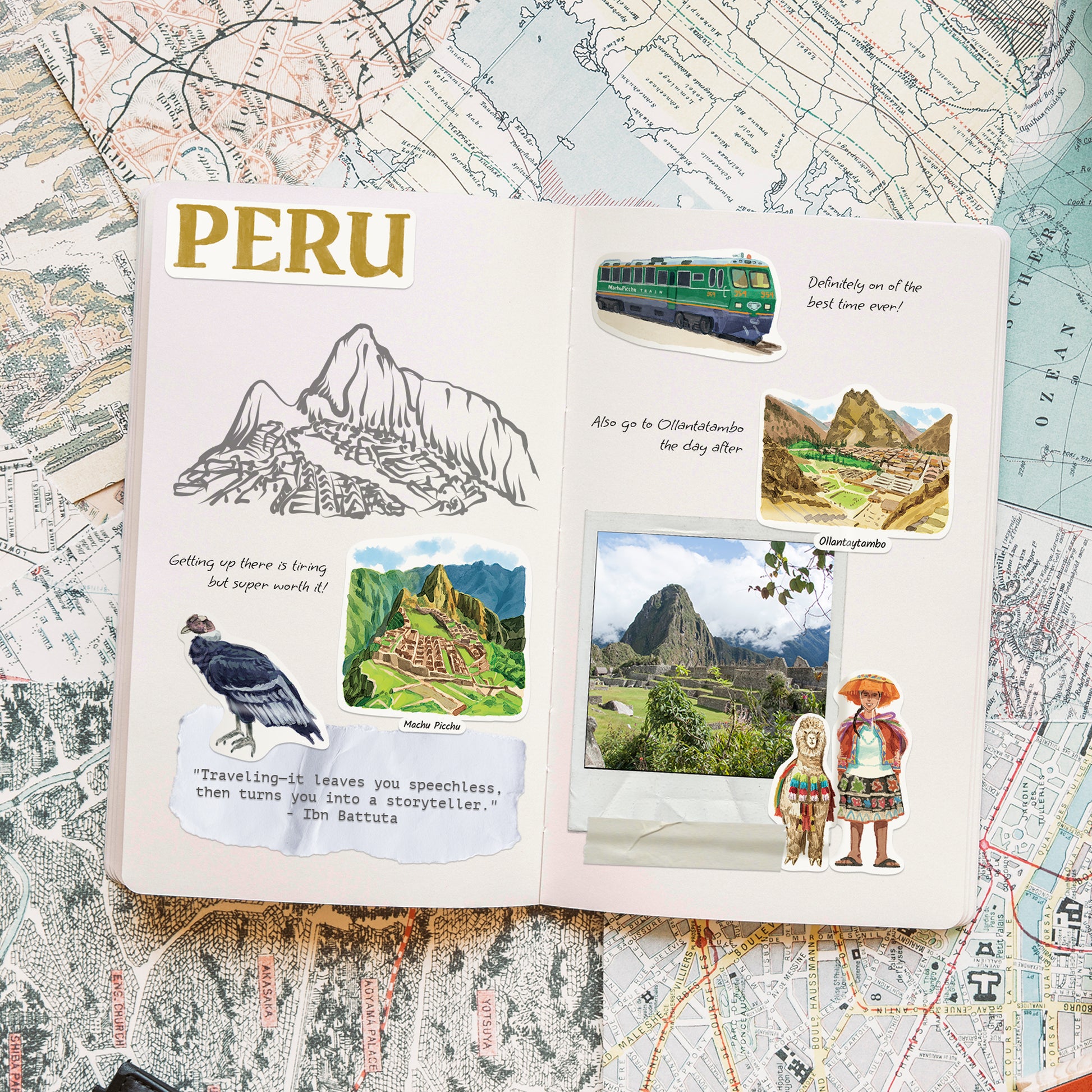 Sacred Peru Travel Stickers (28pcs)