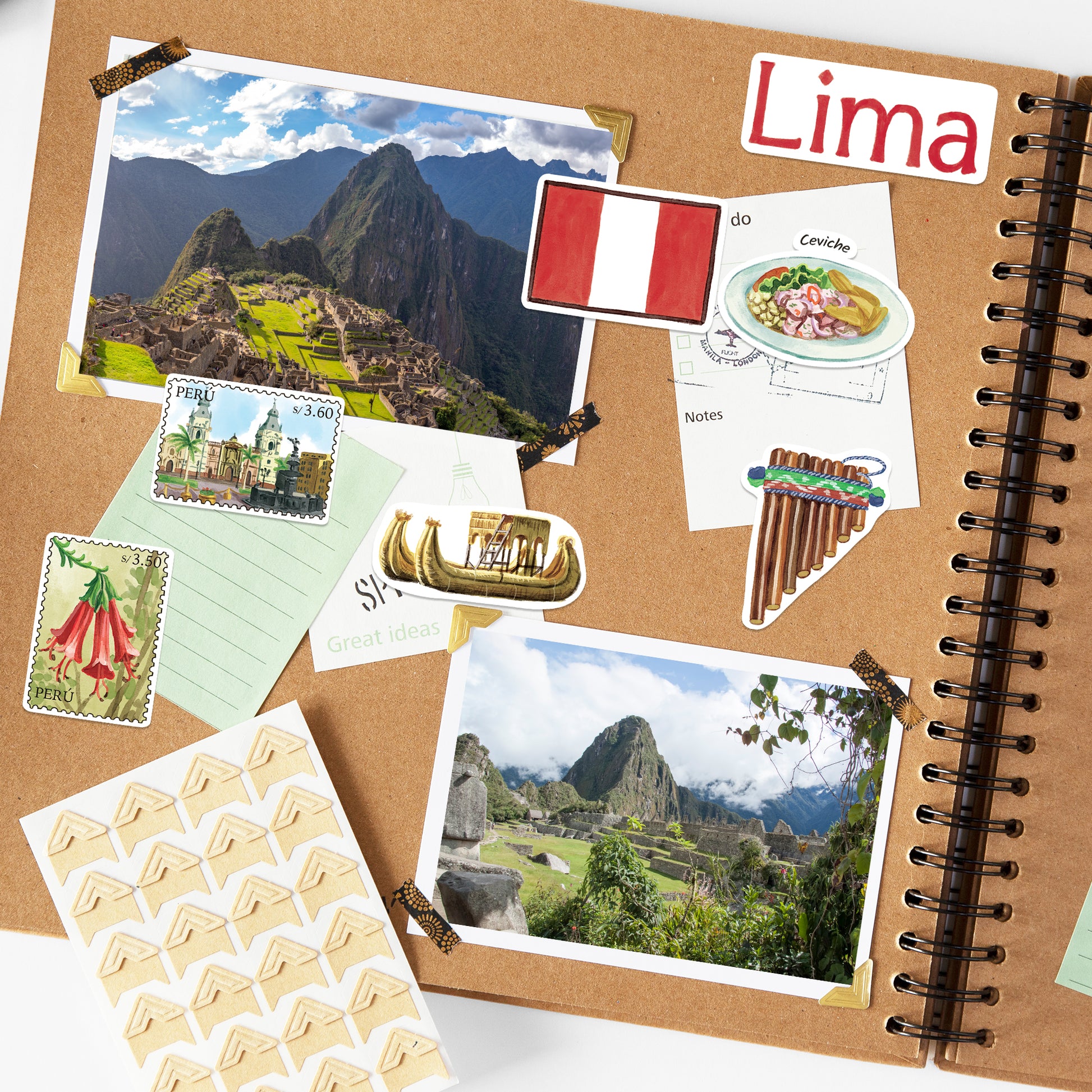 Sacred Peru Travel Stickers (28pcs)