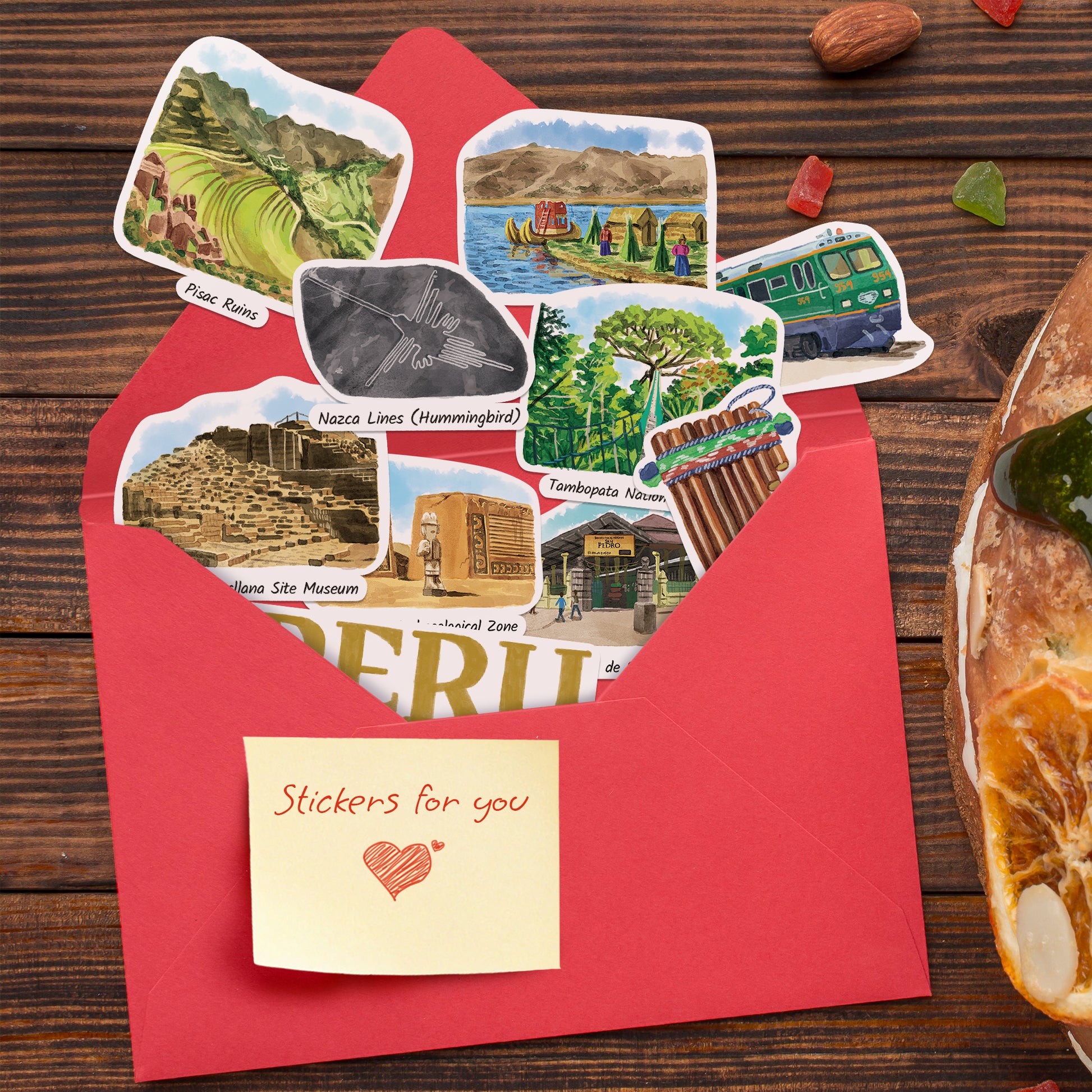 Sacred Peru Travel Stickers (28pcs)