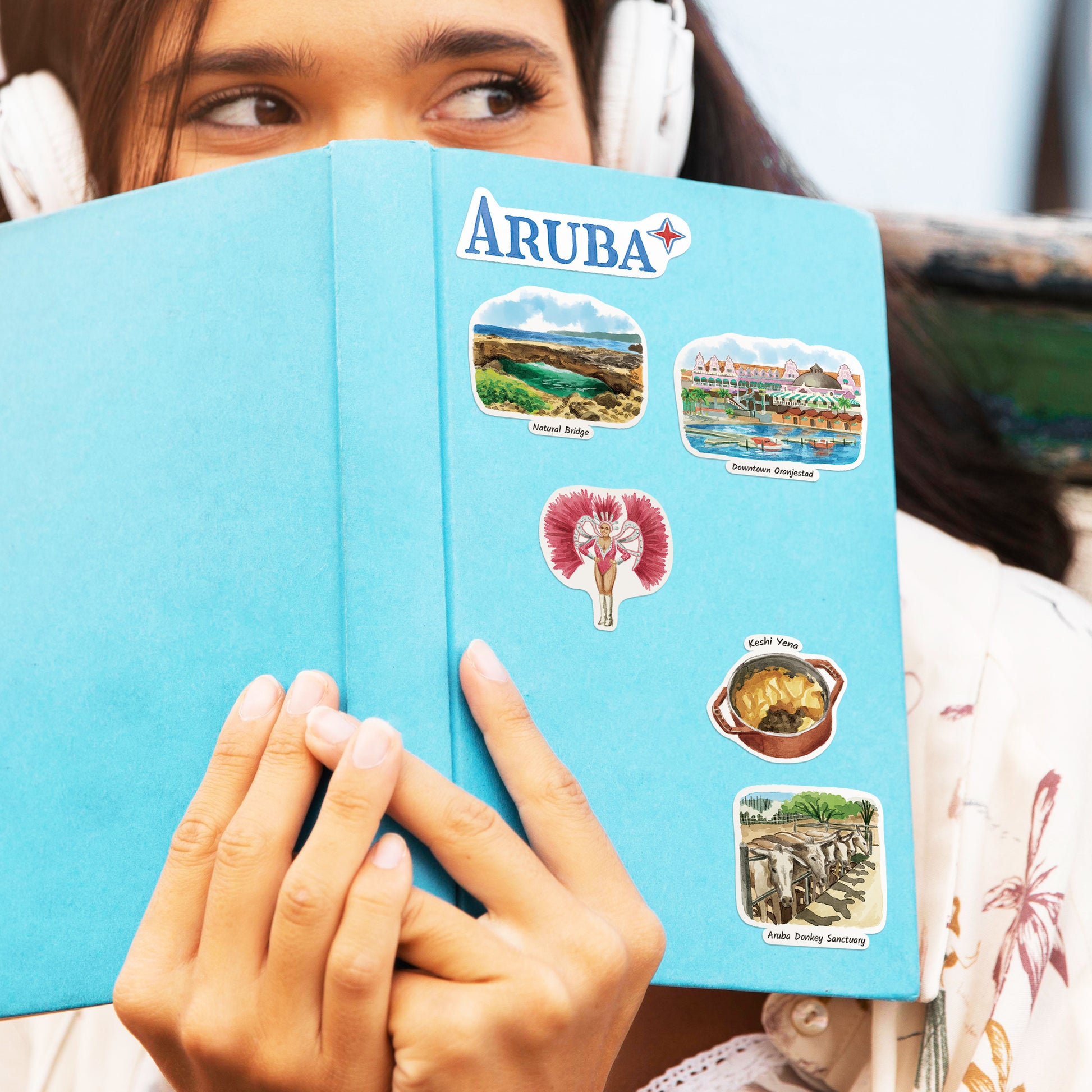 Relaxing Aruba Travel Stickers (28pcs)