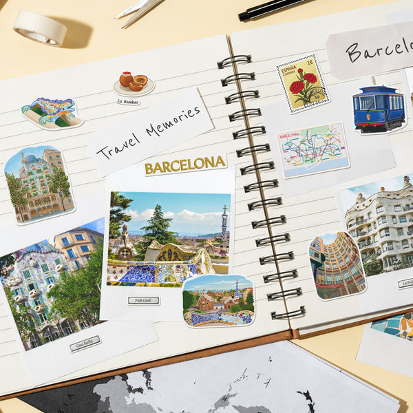 Beloved Barcelona Travel Stickers (28pcs)