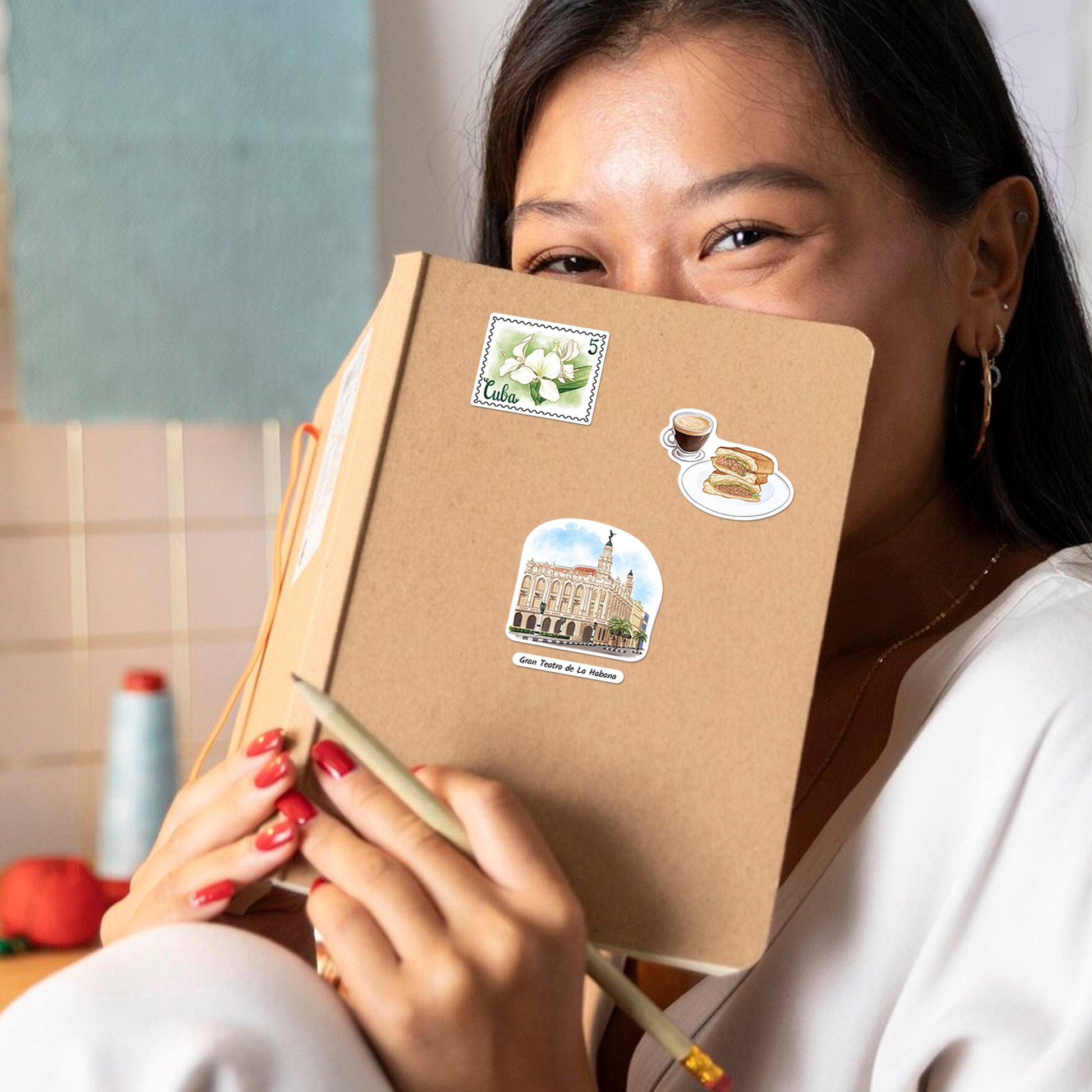 Rhythmic Cuba Travel Stickers (28pcs)