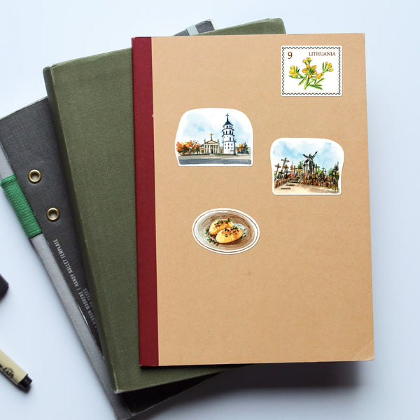 Historic Lithuania Travel Stickers (28pcs)