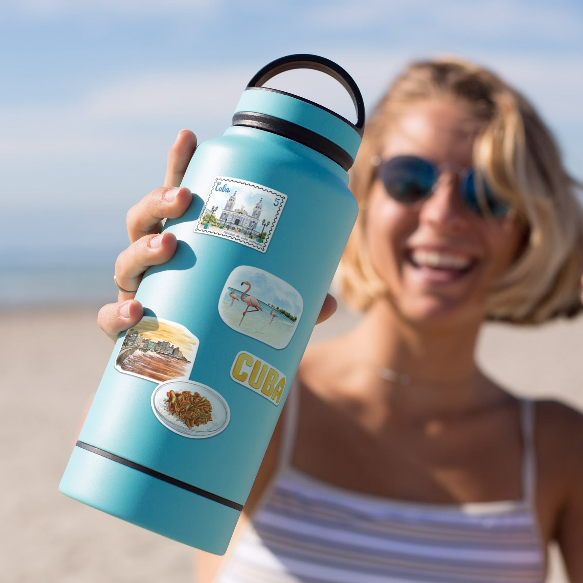 Rhythmic Cuba Travel Stickers (28pcs)