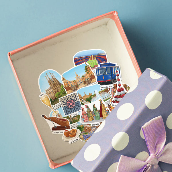 Beloved Barcelona Travel Stickers (28pcs)