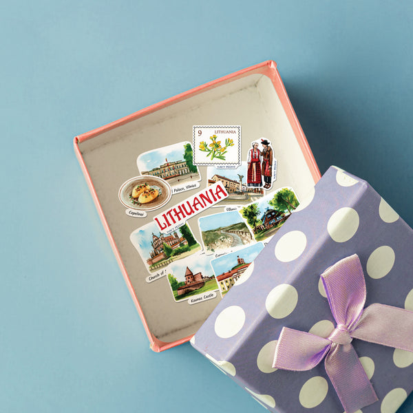 Historic Lithuania Travel Stickers (28pcs)