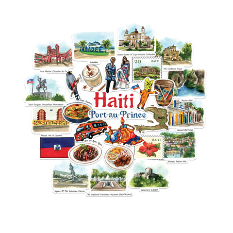 Legendary Haiti Travel Stickers (28pcs)