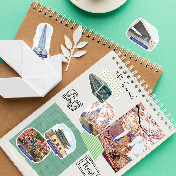 Energetic Seoul Travel Stickers (28pcs)