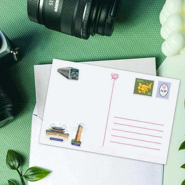 Energetic Seoul Travel Stickers (28pcs)