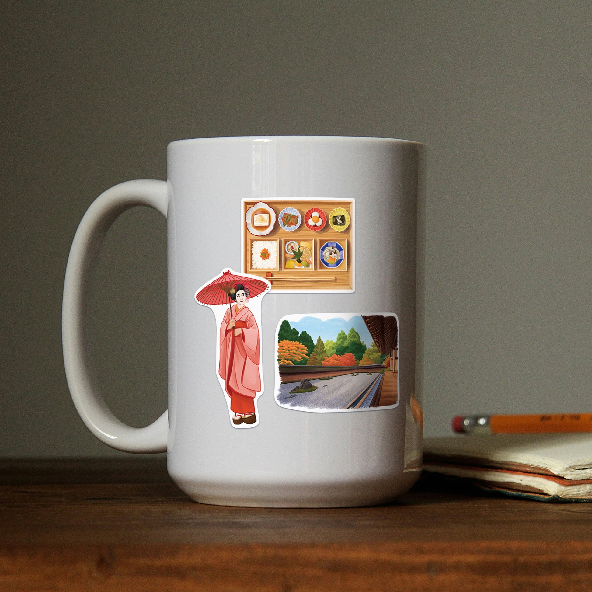 Calming Kyoto Travel Stickers (28pcs)