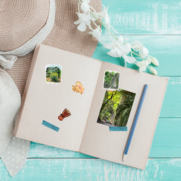 Blissful Bahamas Travel Stickers (28pcs)