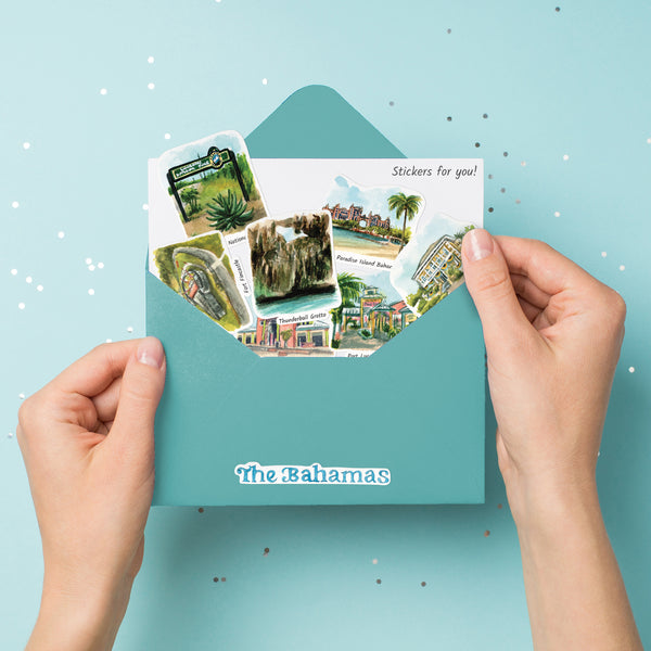 Blissful Bahamas Travel Stickers (28pcs)
