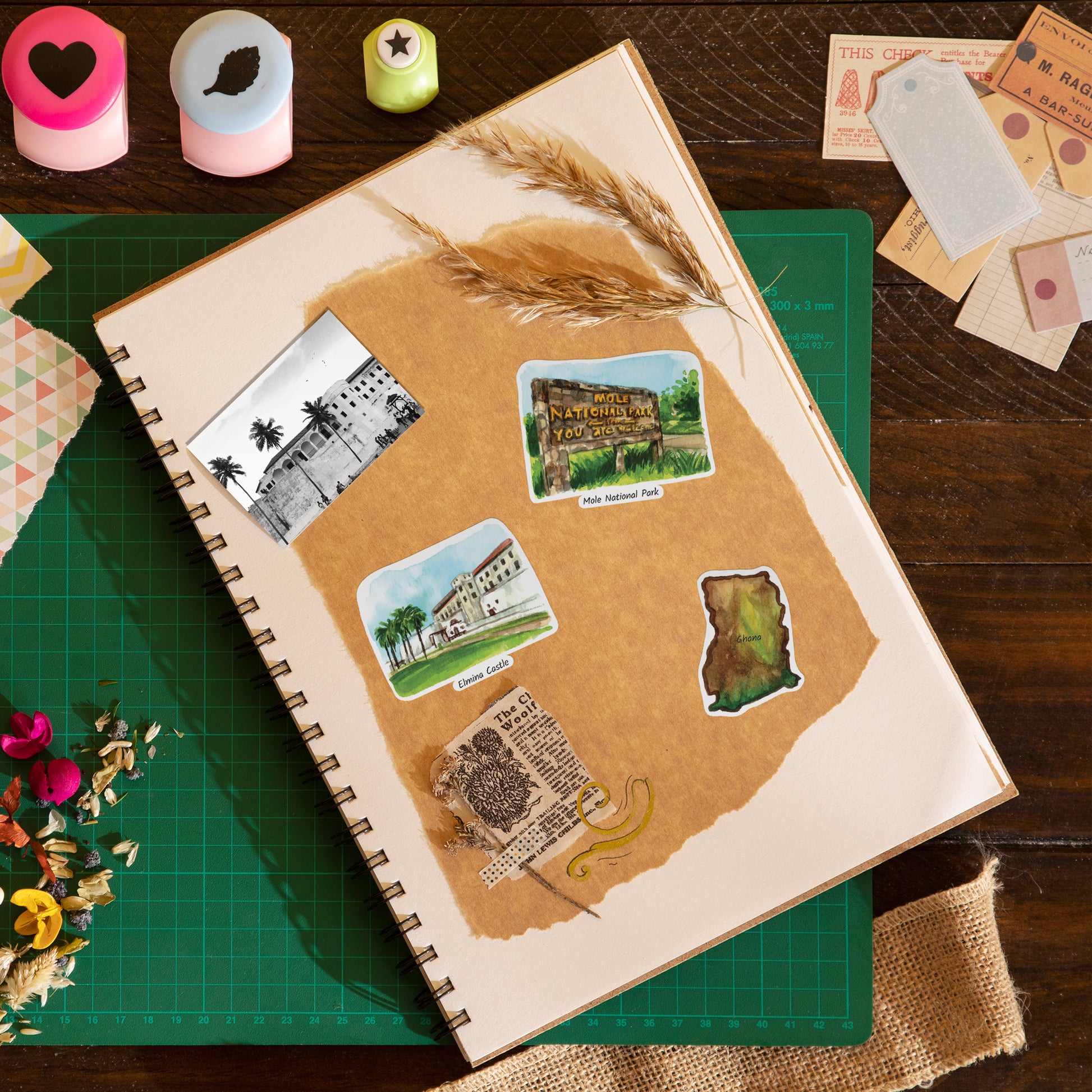 Gracious Ghana Travel Stickers (28pcs)