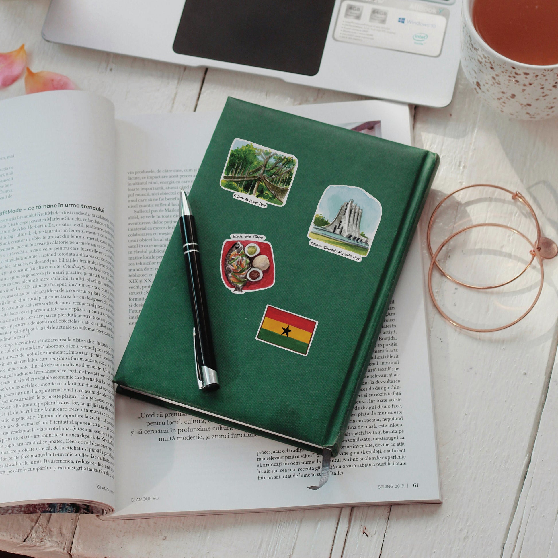 Gracious Ghana Travel Stickers (28pcs)