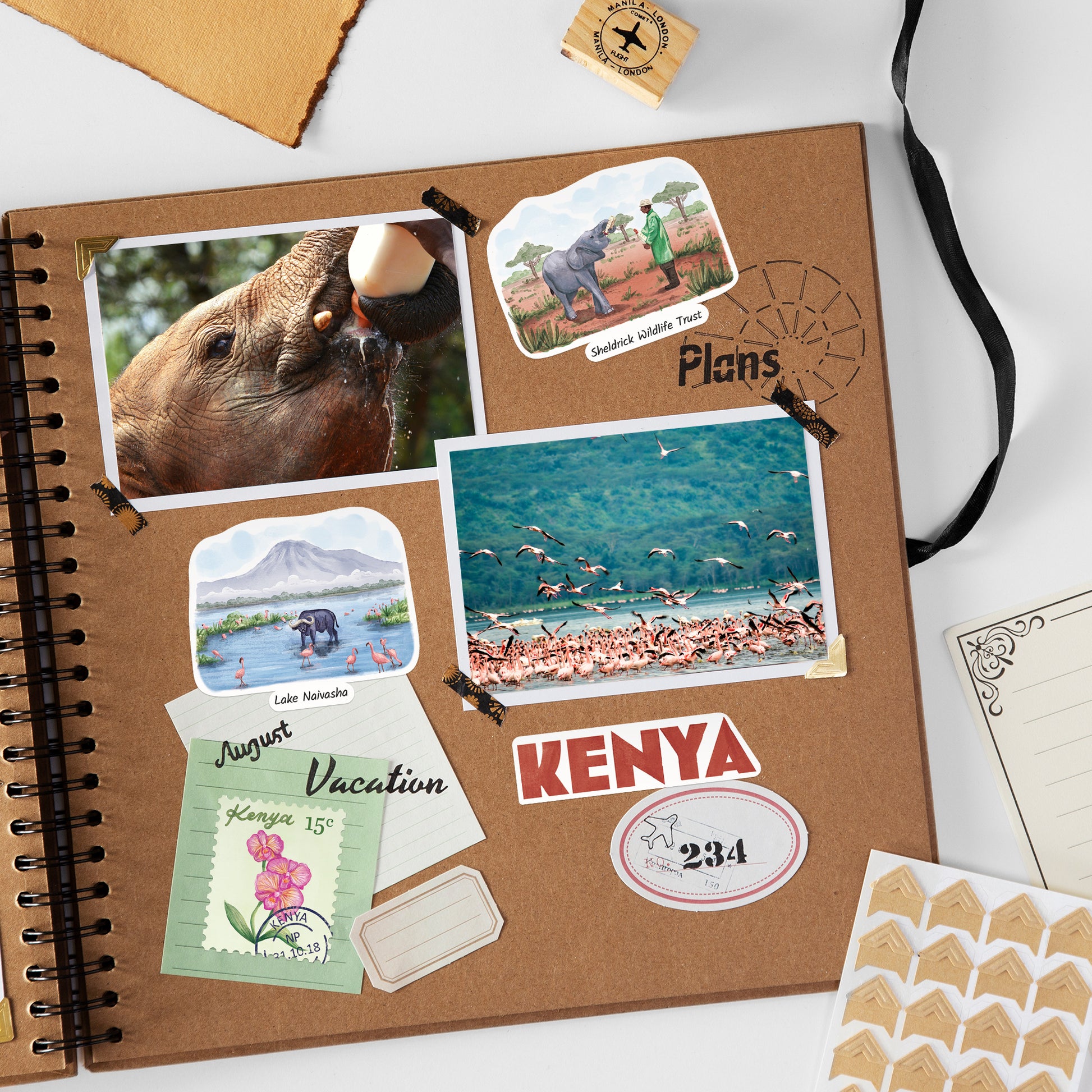 Kindred Kenya Travel Stickers (28pcs)