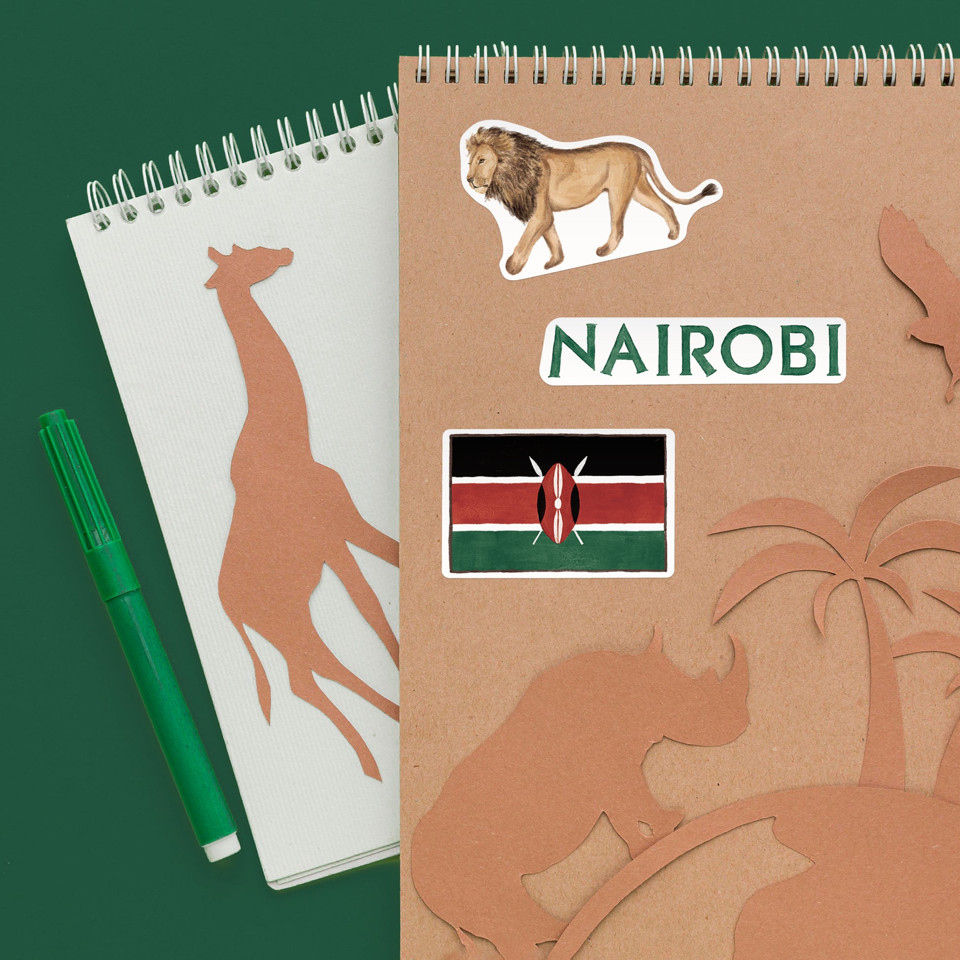 Kindred Kenya Travel Stickers (28pcs)