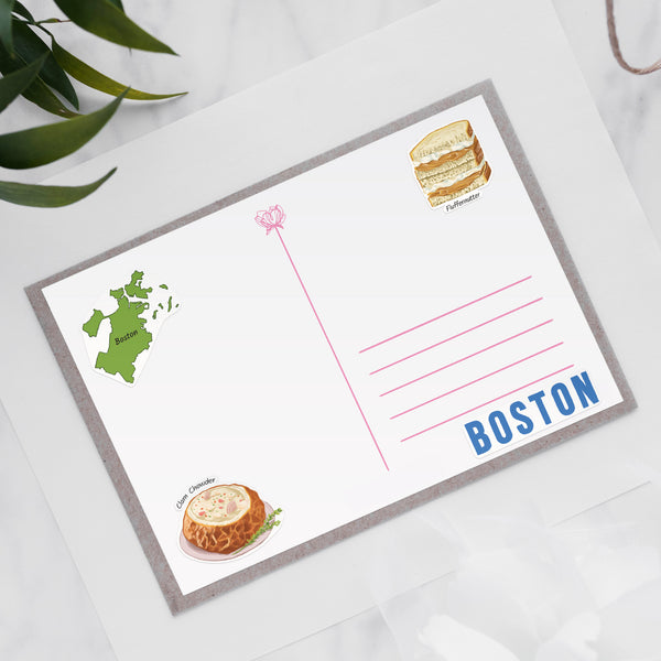 Historic Boston Travel Stickers (28pcs)