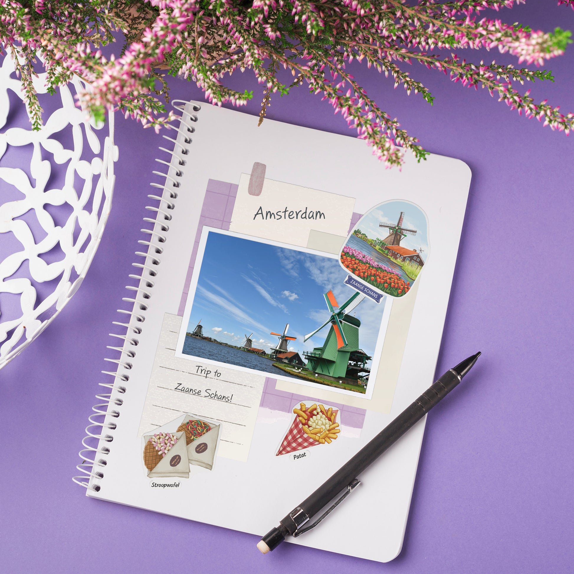 Artsy Amsterdam Travel Stickers (28pcs)