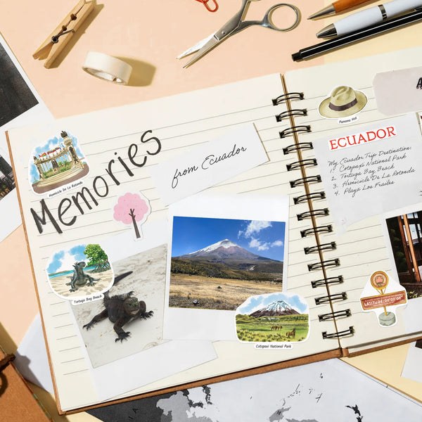 Exotic Ecuador Travel Stickers (28pcs)