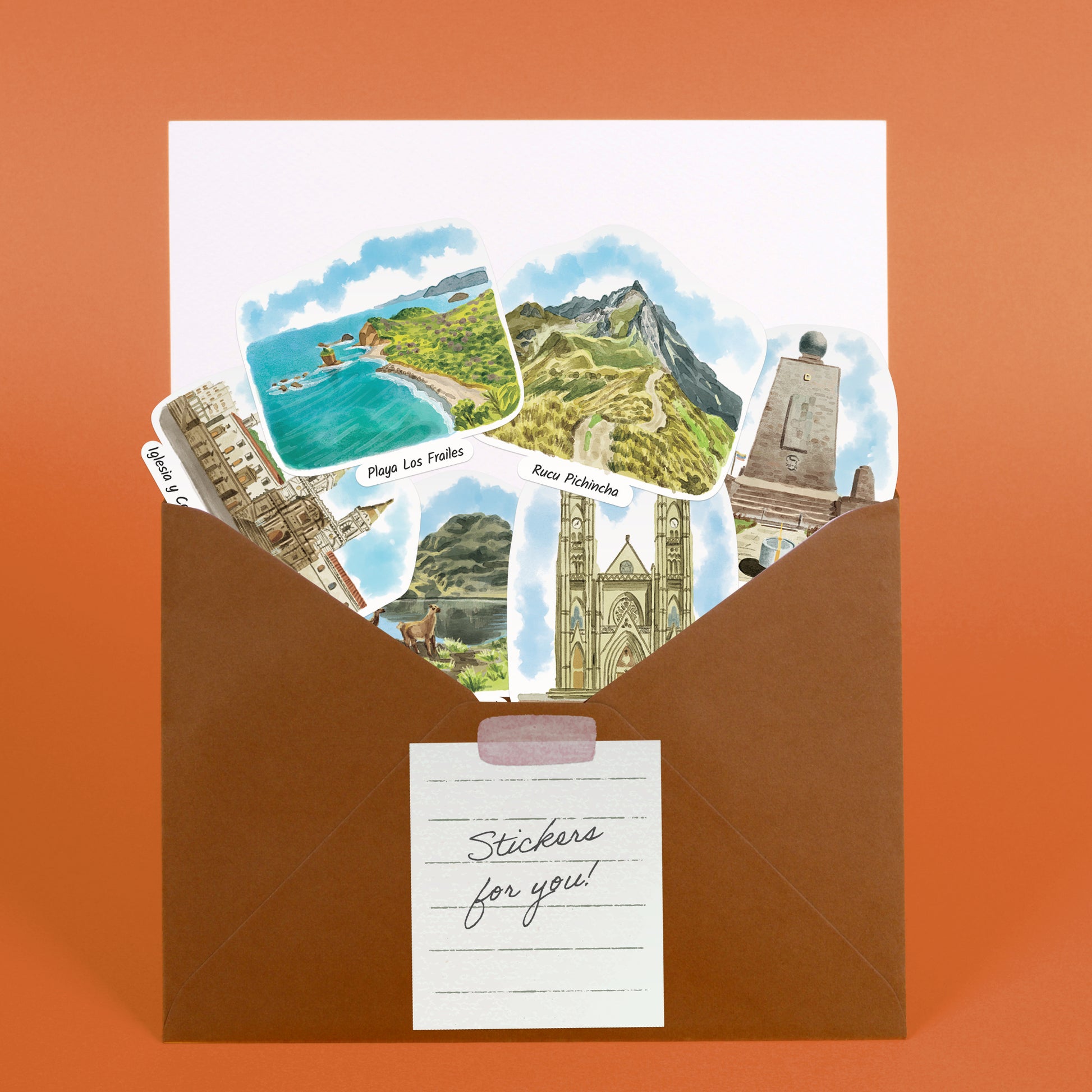 Exotic Ecuador Travel Stickers (28pcs)