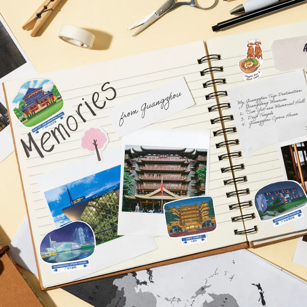 Guangzhou City Travel Stickers (28pcs)