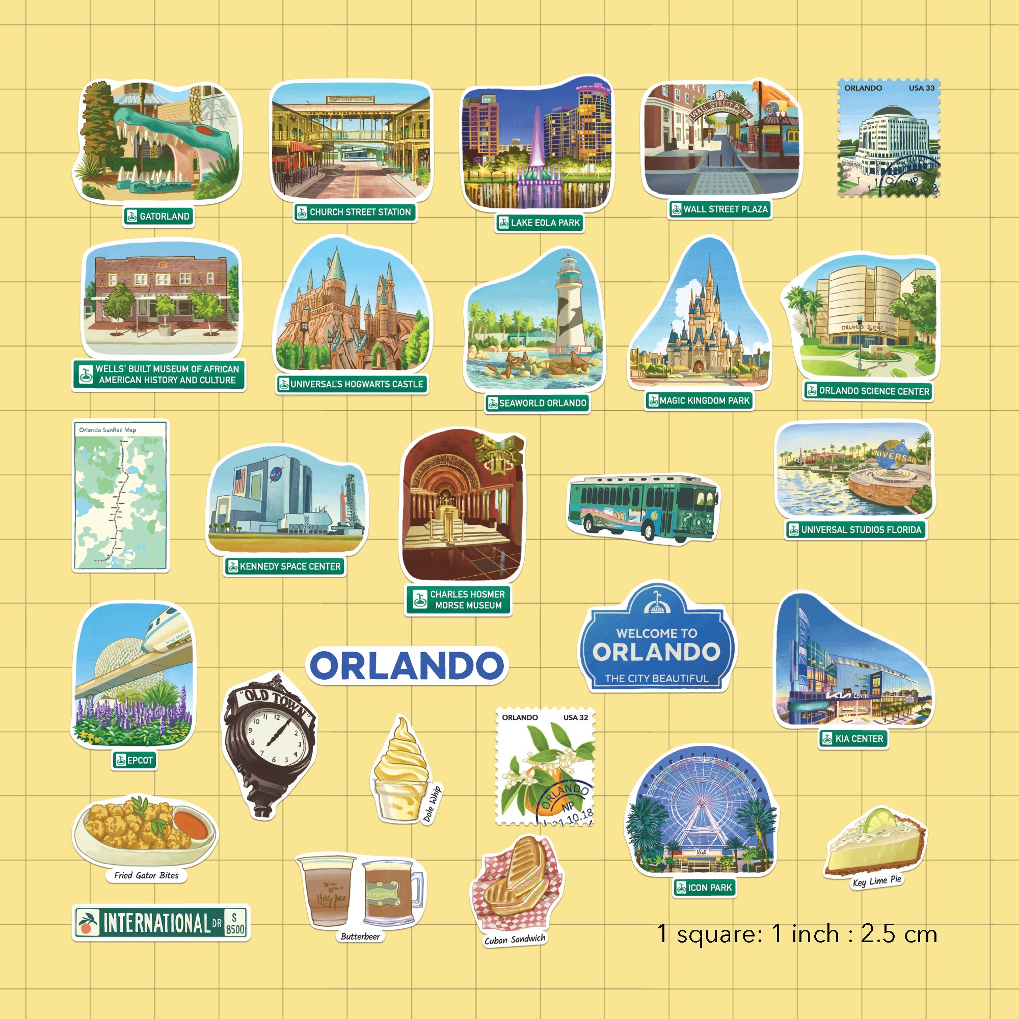 Magical Orlando Statement Stickers (28pcs)
