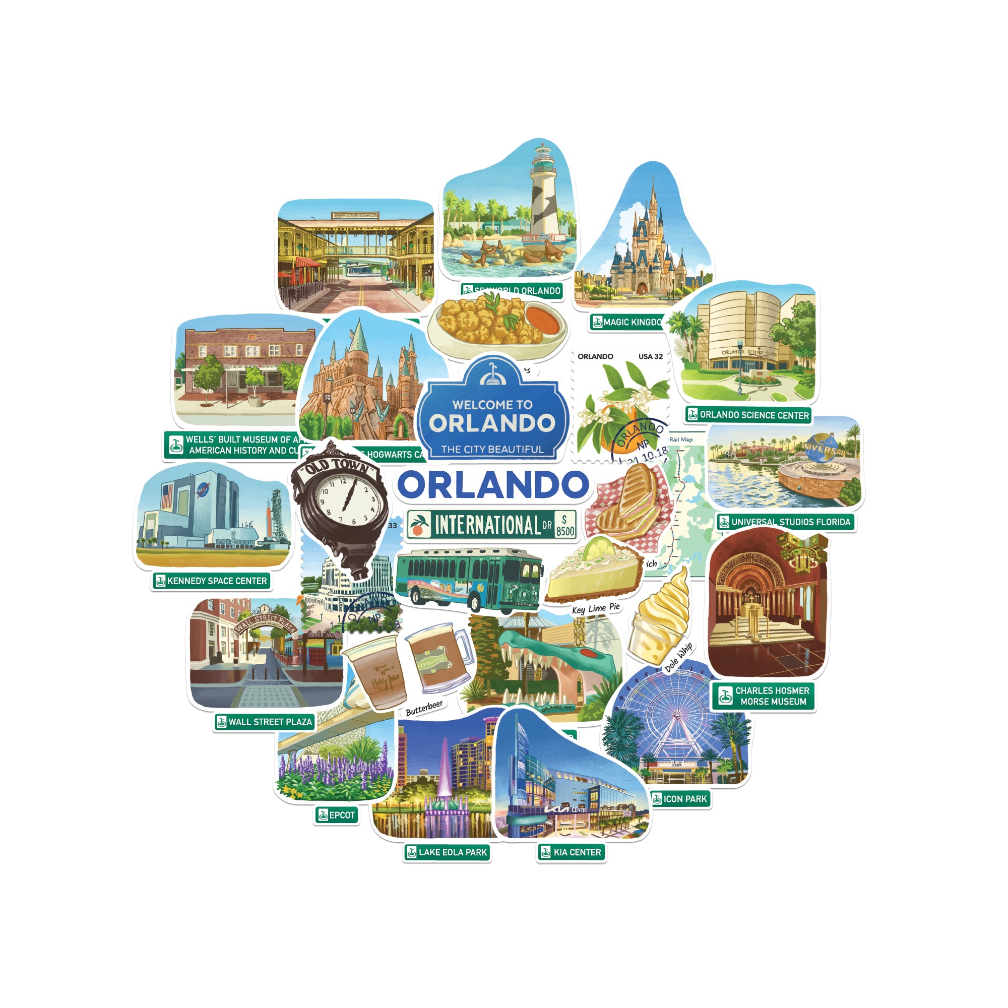 Magical Orlando Statement Stickers (28pcs)
