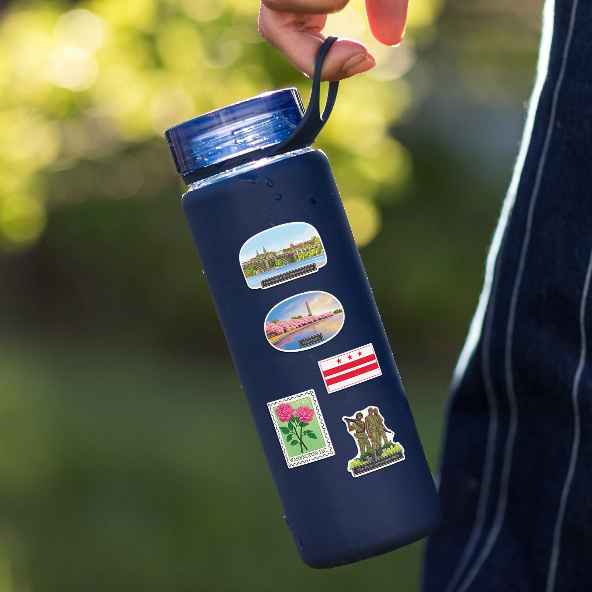 Monumental Washington DC Travel Stickers (28 pcs)