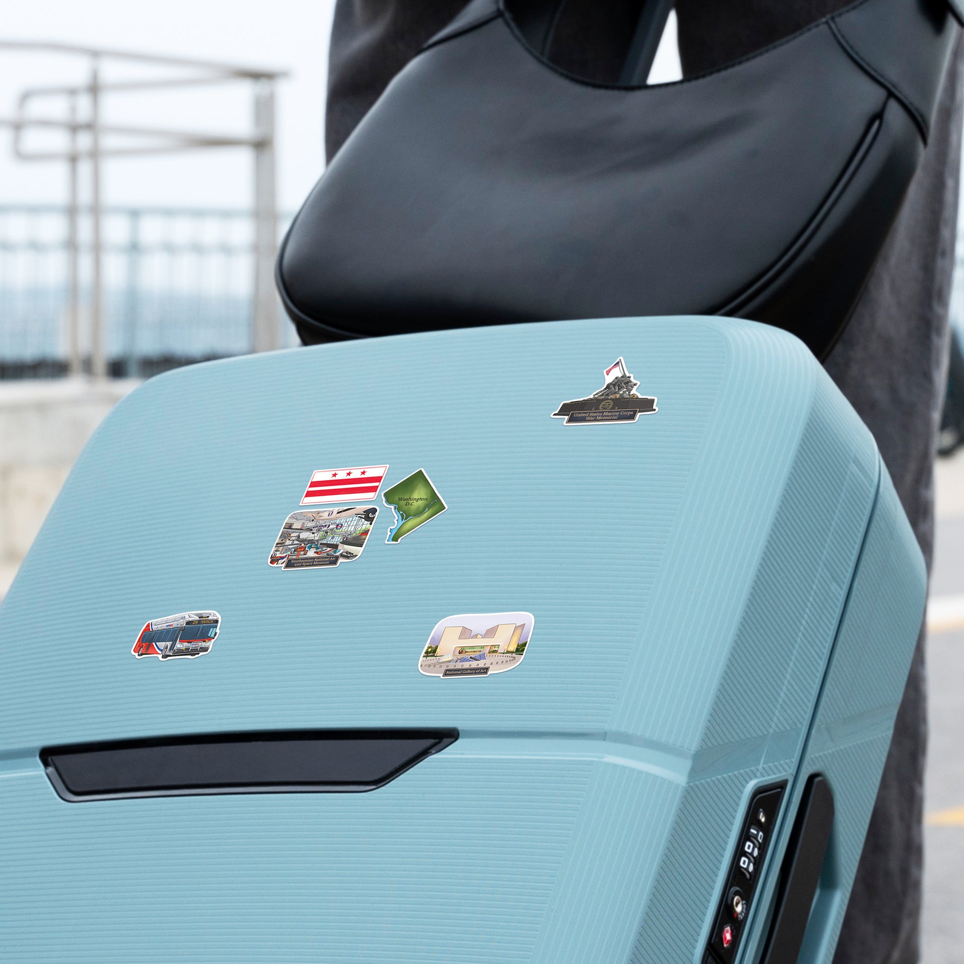 Monumental Washington DC Travel Stickers (28 pcs)