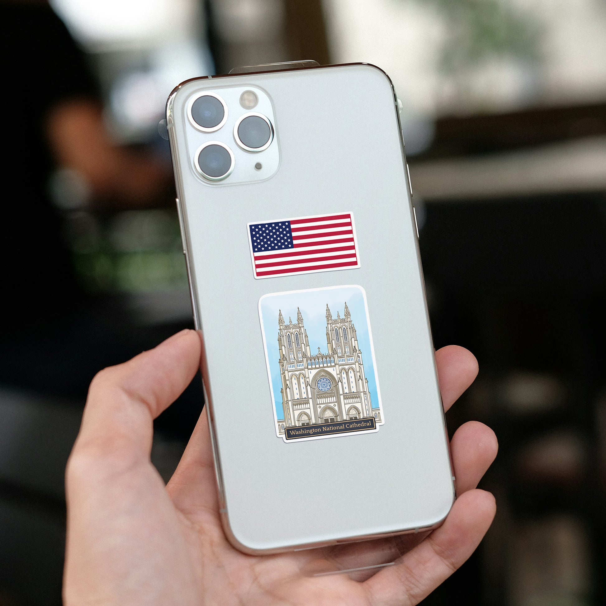 Monumental Washington DC Travel Stickers (28 pcs)