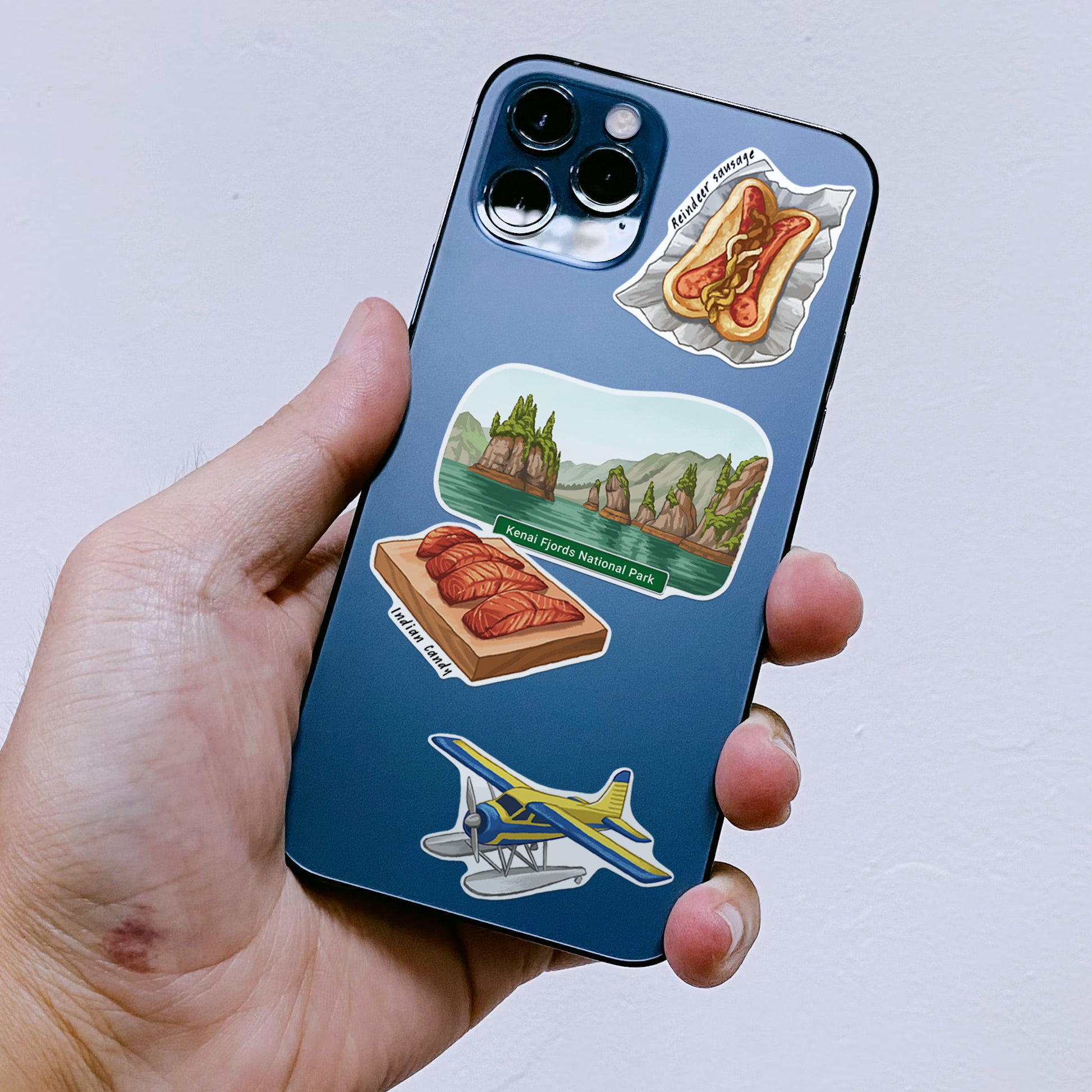 Wilderness Alaska State Travel Stickers (28 pcs)