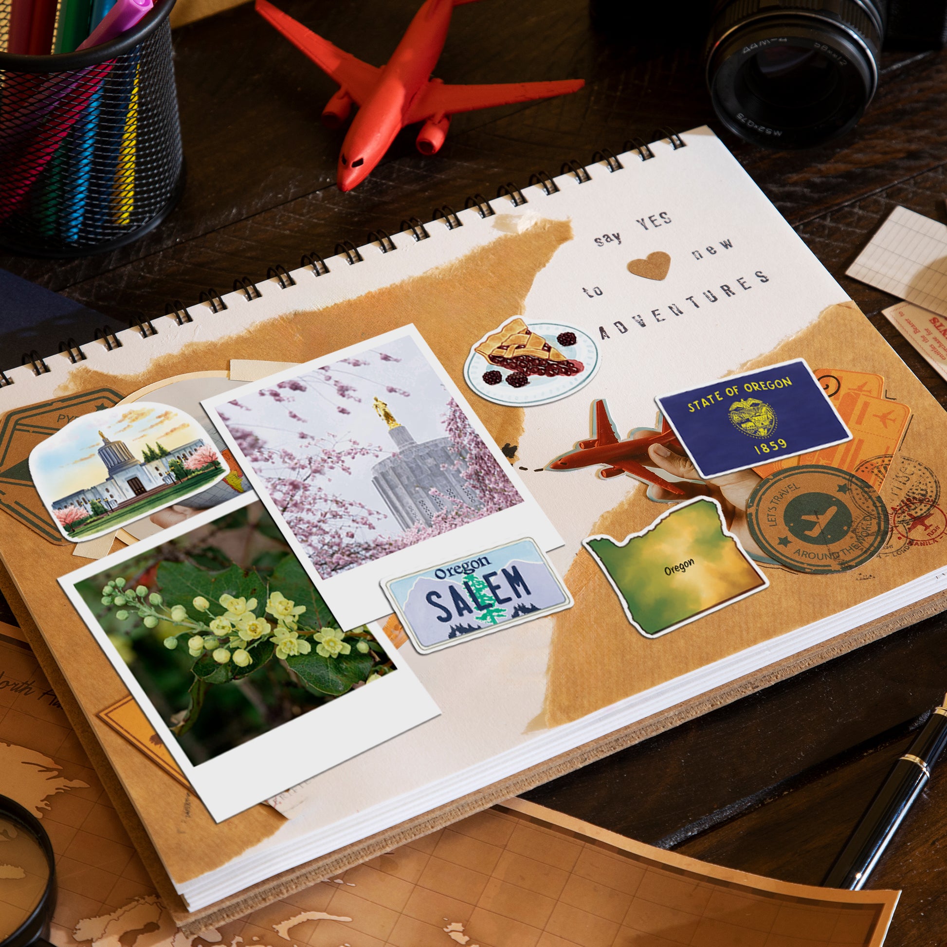 Breathtaking Oregon Travel Stickers (28pcs)