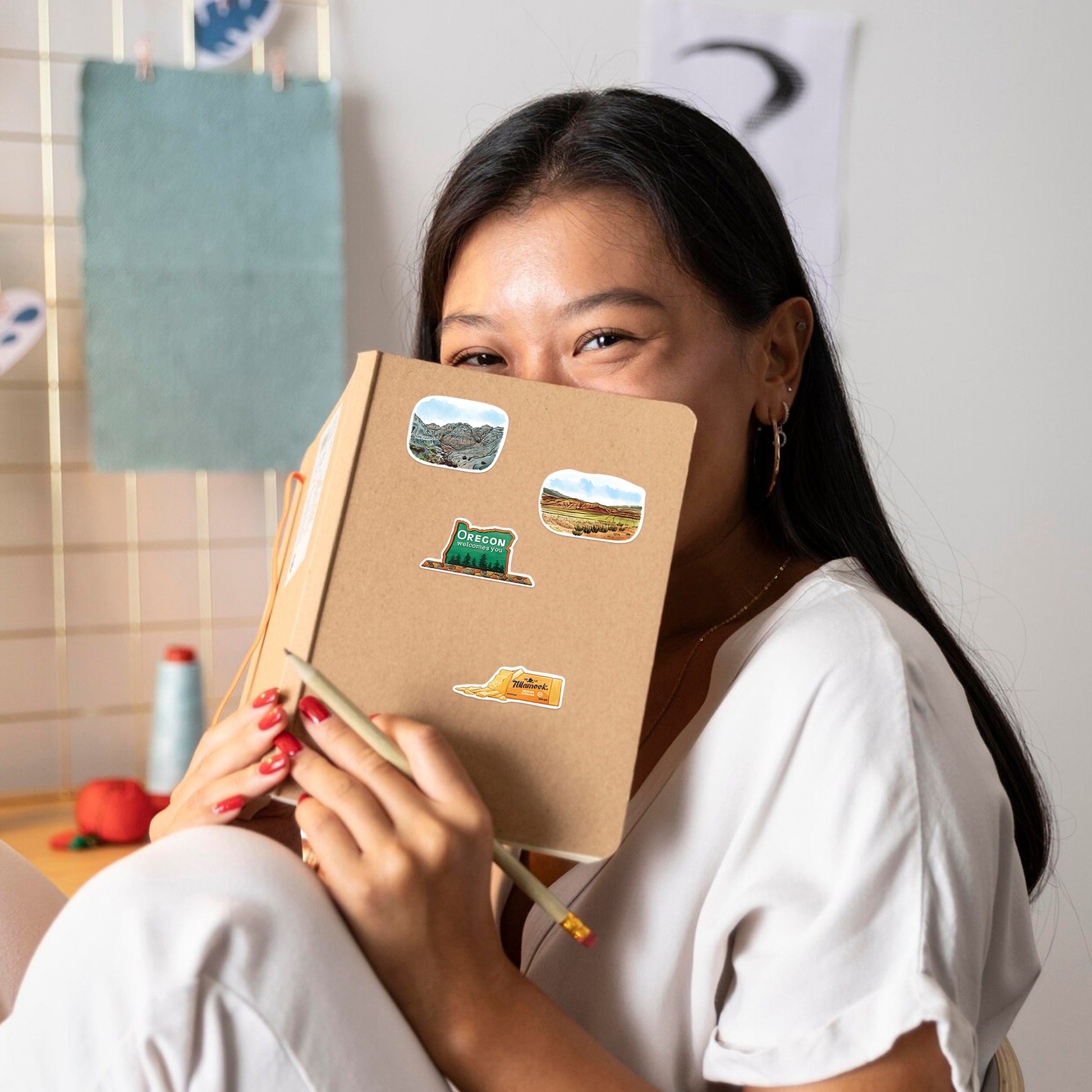 Breathtaking Oregon Travel Stickers (28pcs)